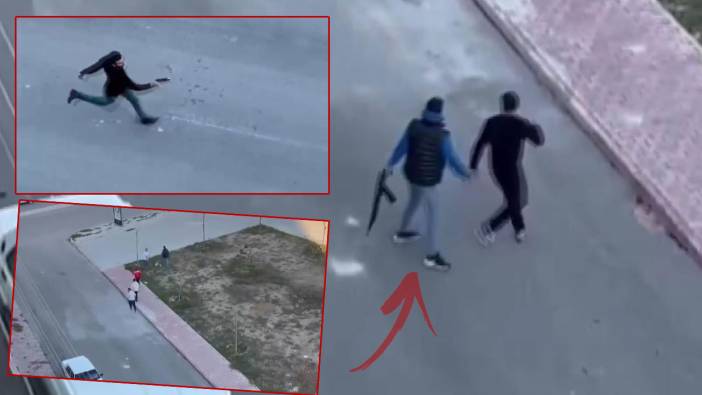 Konya'da sokak ortasında silahlı çatışma: O anlar kamerada!