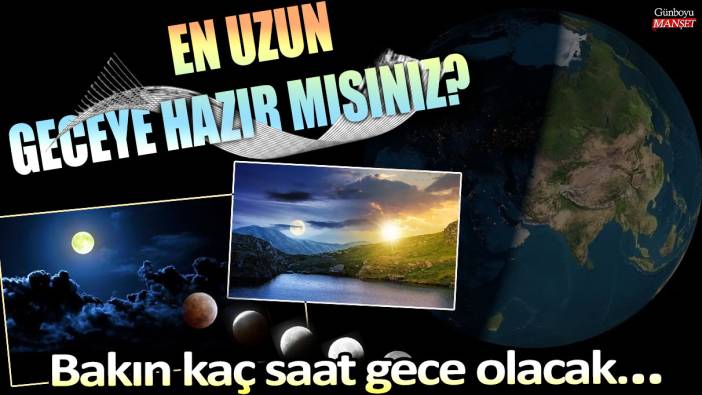 Dünyanın en uzun gecesi: 21 Aralık! Türkiye'de hangi il en uzun geceyi yaşayacak...