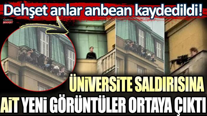 Çekya'daki üniversite saldırısına ait yeni görüntüler ortaya çıktı!
