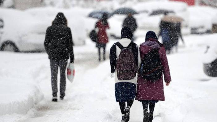 Bir ilde kar yağışı nedeniyle okullar tatil edildi