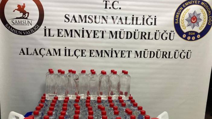 Samsun'da 160 litre etil alkol ele geçirildi: 2 tutuklu