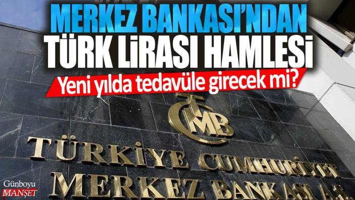 Merkez Bankası'ndan Türk Lirası hamlesi: Yeni yılda tedavüle girecek mi?