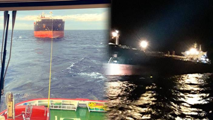 Çanakkale Boğaz’ında makine arızası yapan tanker kurtarıldı