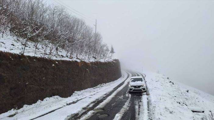 Trabzon'da kar yağışı!