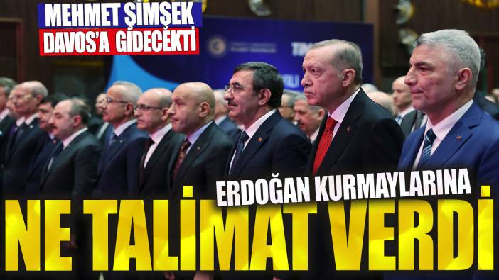 Mehmet Şimşek Davos'a gidecekti: Erdoğan kurmaylarına ne talimat verdi