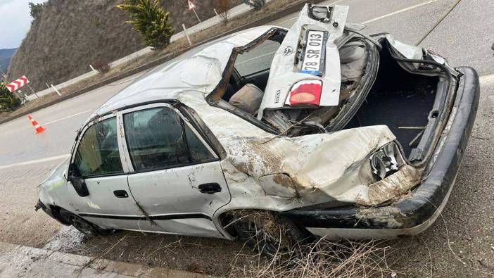 Karabük’te korkun kaza! Otomobil şarampole devrildi: 1 ölü, 1 yaralı