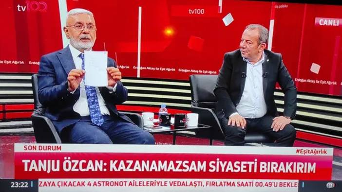 Tanju Özcan, Metiner'le sözleşme imzaladı: Kazanamazsam siyaseti bırakacağım