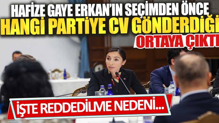 Hafize Gaye Erkan’ın seçimden önce hangi partiye CV gönderdiği ortaya çıktı: İşte reddedilme nedeni…
