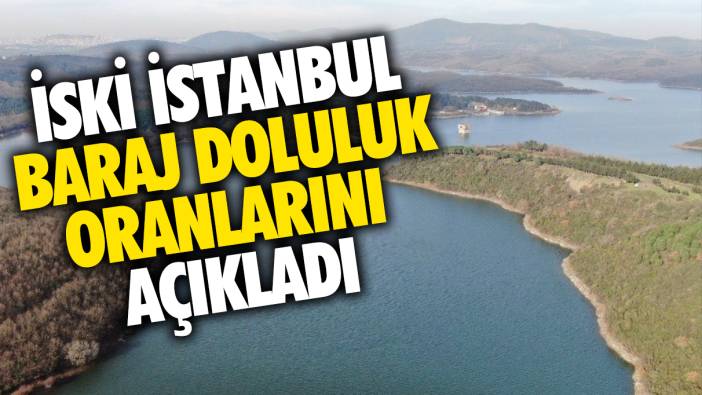 İSKİ baraj doluluk oranları yüzde kaç? 21 Ocak Pazar İstanbul'da barajlar ne kadar dolu?