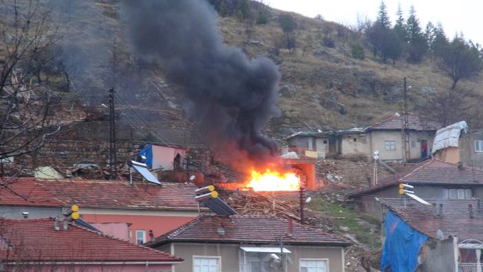 Malatya’daki çadır yangını korkuttu
