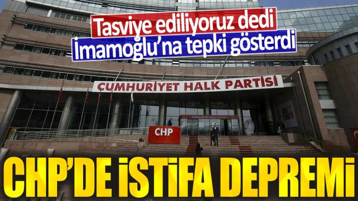 Son dakika...  CHP'de belediye başkanı istifa etti