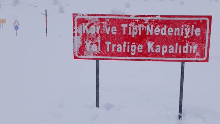Muş-Kulp karayolu kar ve tipi nedeniyle ulaşıma kapatıldı