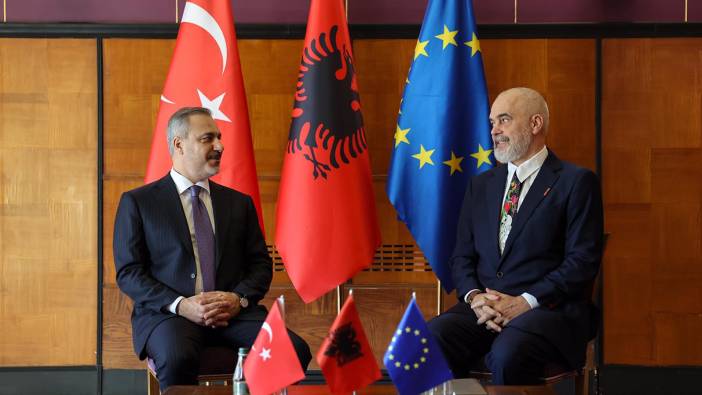 Bakan Fidan, Arnavutluk Başbakanı Rama tarafından kabul edildi