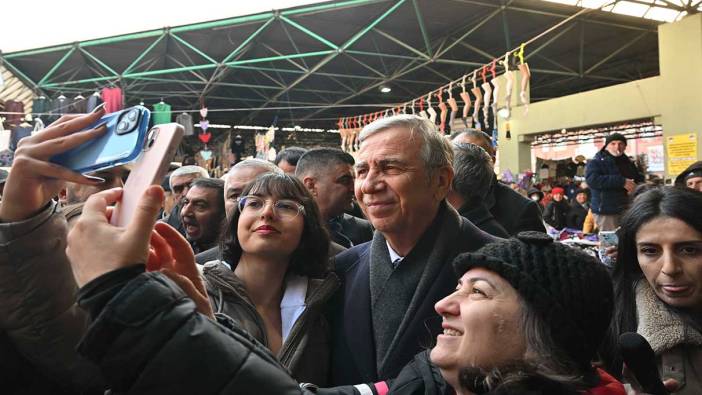 Mansur Yavaş, Sıhhiye-Yenişehir pazar yerinde tezahüratlarla karşılandı