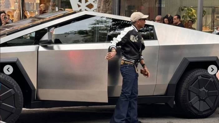 Dünyaca ünlü şarkıcı Pharrell Williams, Tesla Cybertruck'ını park edemedi!
