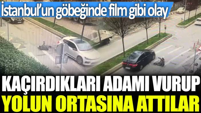 Kaçırdıkları adamı vurup yolun ortasına attılar: İstanbul'un göbeğinde film gibi olay