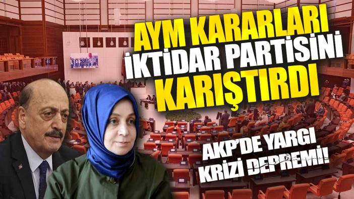 AKP’de yargı krizi depremi! AYM kararları iktidar partisini karıştırdı