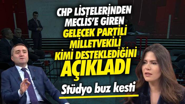 CHP listelerinden meclise giren Gelecek Partili milletvekili Dr. Selim Temurci kimi desteklediğini açıkladı!  Stüdyo buz kesti