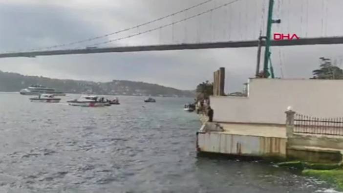 Ortaköy'de 2 kişi denize düştü