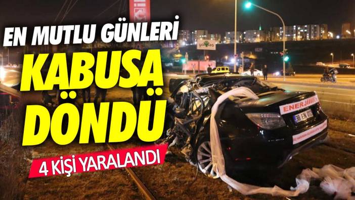 Kayseri'de korkunç kaza! En mutlu gün kabus oldu