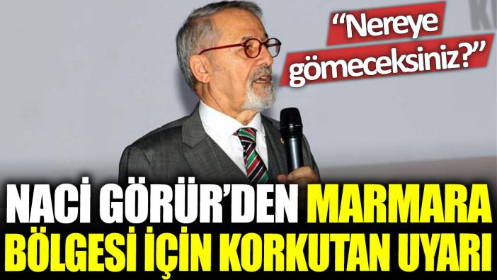 Naci Görür'den Marmara Bölgesi için korkutan uyarı! 'Nereye gömeceksiniz?'