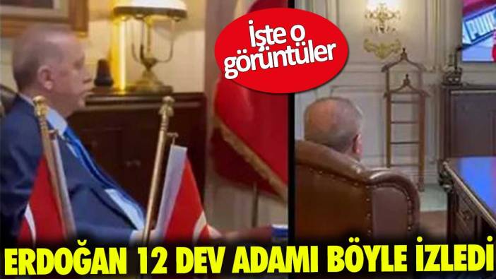 Erdoğan, 12 Dev Adam'ın zaferine böyle eşlik etti! İşte o anlar...