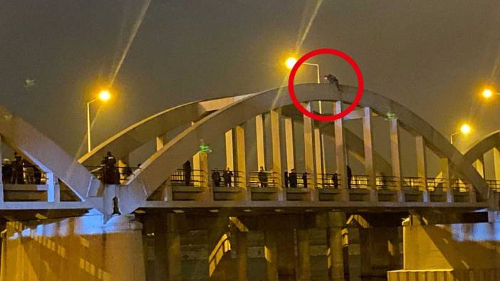 Samsun’da yürekler ağza geldi! Köprüye çıkıp intihara kalkıştı!