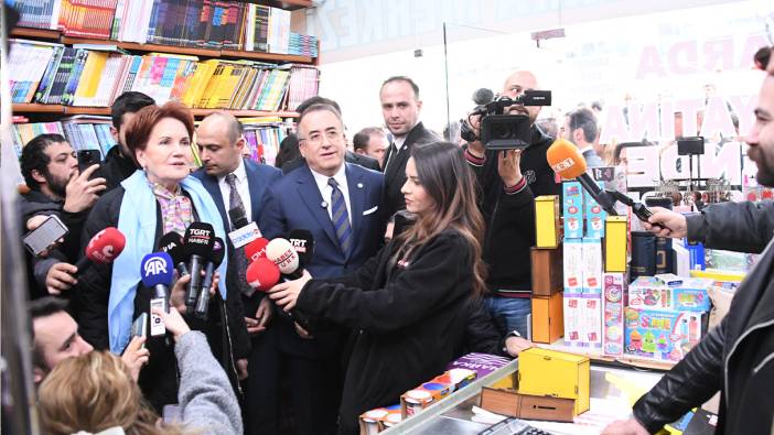 İYİ Parti lideri Akşener Çankaya'da esnafı ziyaret etti