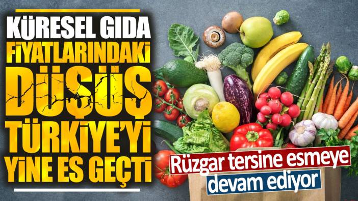 Küresel gıda fiyatlarındaki düşüş Türkiye'yi yine es geçti: Rüzgar tersine esmeye devam ediyor