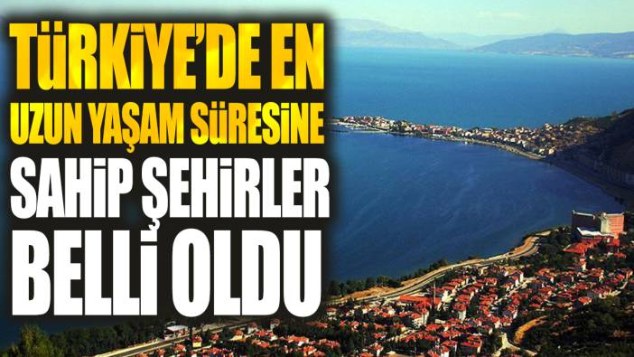 Türkiye'de en uzun yaşam süresine sahip şehirler belli oldu