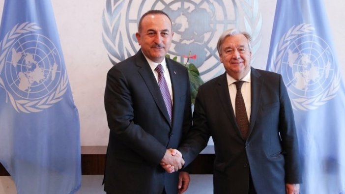 Dışişleri Bakanı Çavuşoğlu Guterres ile görüştü