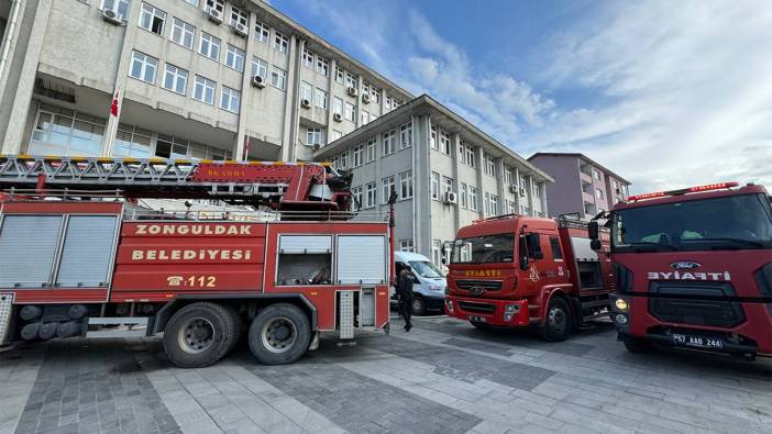 Zonguldak Adliyesi'nde çıkan yangın paniğe neden oldu