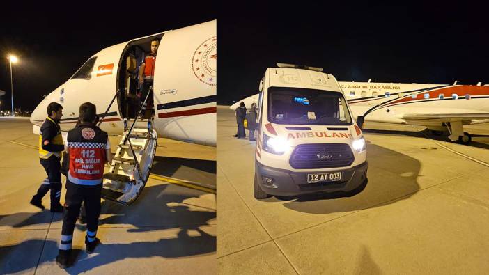 13 yaşındaki genç uçak ambulans ile Ankara’ya sevk edildi