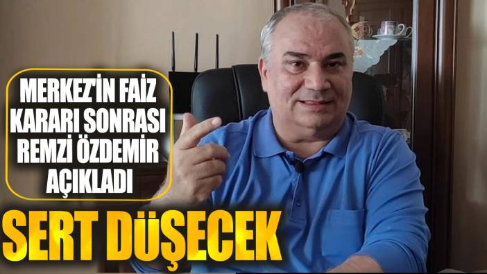 Remzi Özdemir: Sert düşecek