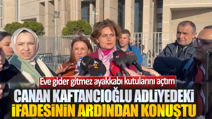 Kaftancıoğlu ifadesinin ardından açıklama yaptı: Eve gider gitmez ayakkabı kutularını açtım