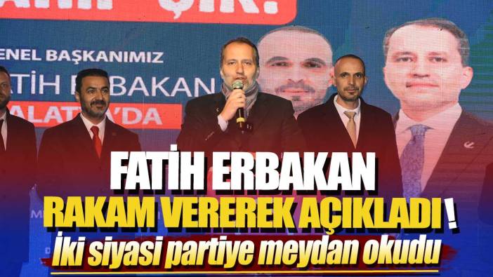 Fatih Erbakan rakam vererek açıkladı: İki siyasi partiye meydan okudu