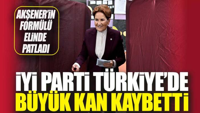 Akşener’in formülü elinde patladı! İYİ Parti Türkiye’de büyük kan kaybetti