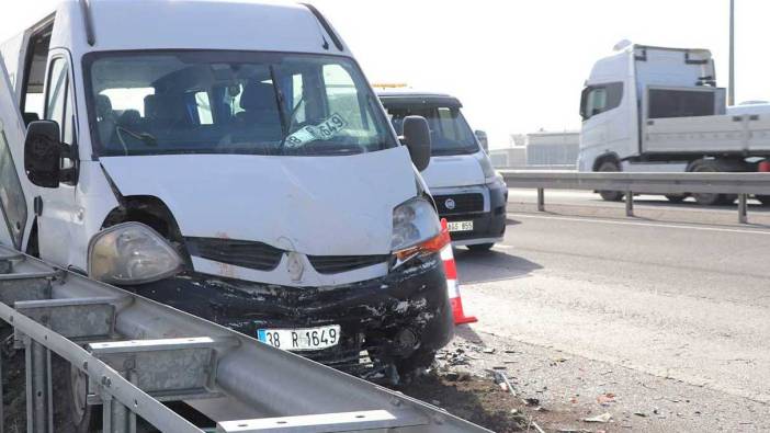 Kayseri'de zincirleme kaza: 1'i ağır 10 işçi yaralı
