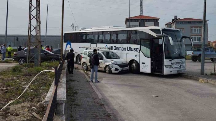 Sinop’ta zincirleme trafik kazası! 1 kişi yaralı