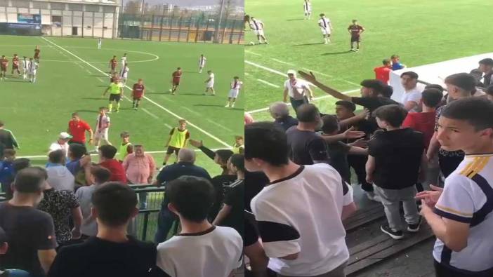 Amatör ligde kaos! Seyirci futbolculara hakaret etti