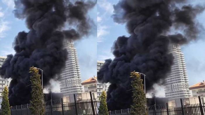 Ankara'da inşaat alanında yangın!