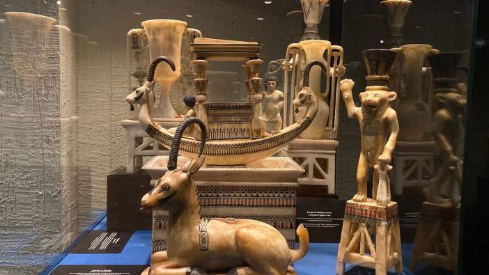 Firavunun hazinelerinin replikaları Ankara’da sergiye açıldı