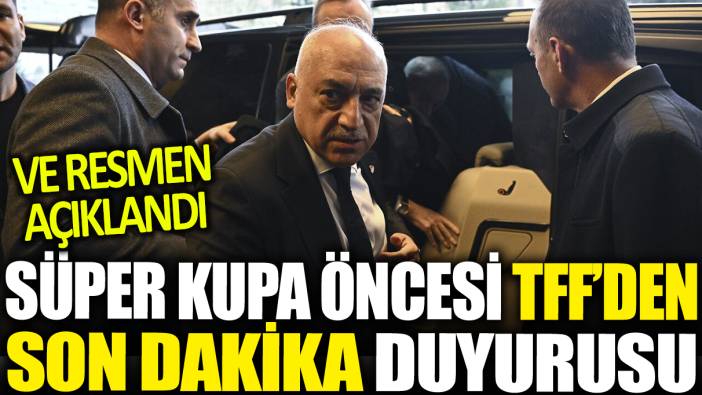 Mehmet Büyükekşi resmen açıkladı! Türkiye Futbol Federasyonu seçime gidiyor...