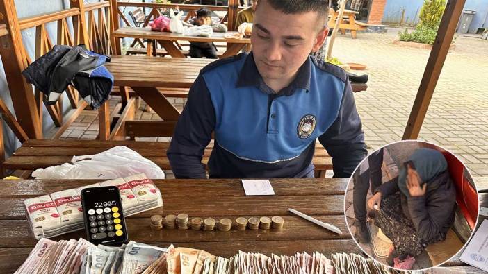 Dilencinin üzerinden 23 bin lira çıktı