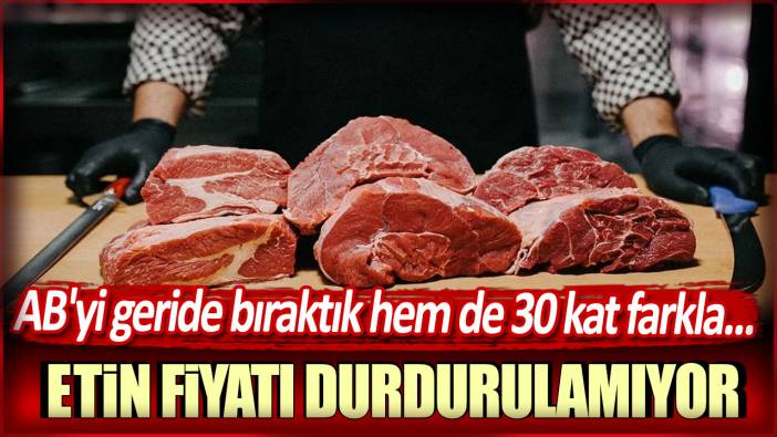 Türkiye'de etin fiyatı durdurulamıyor: AB'yi geride bıraktık hem de 30 kat farkla...