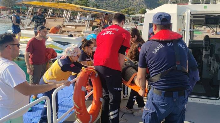 Fethiye'de Kelebekler Vadisi'nde düşen turist hastaneye kaldırıldı