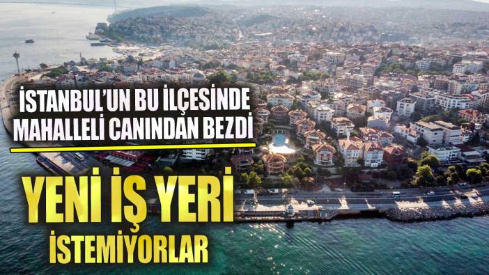 İstanbul’un bu ilçesinde mahalleli canından bezdi! Yeni iş yeri istemiyorlar