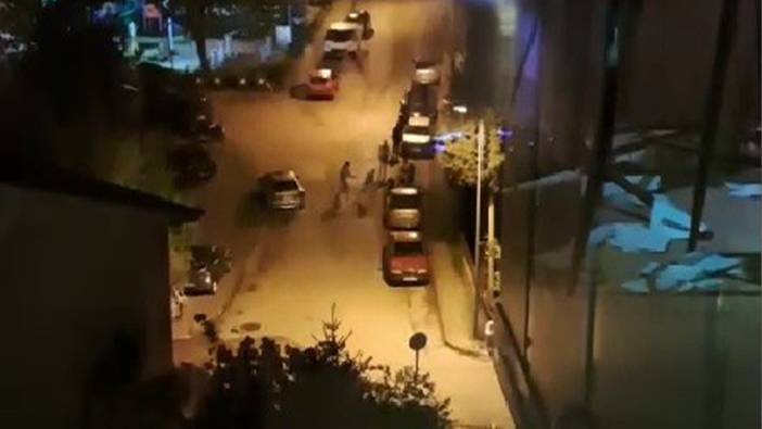 Safranbolu'da tekme tokat kavga anı kamerada