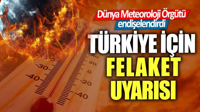 Dünya Meteoroloji Örgütü endişelendirdi! Türkiye için felaket uyarısı
