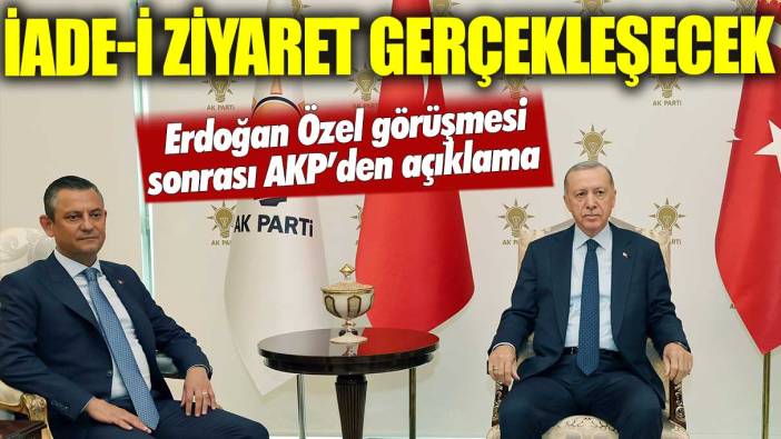 Ömer Çelik: Erdoğan uygun bir zamanda iadei ziyaret gerçekleştirecek